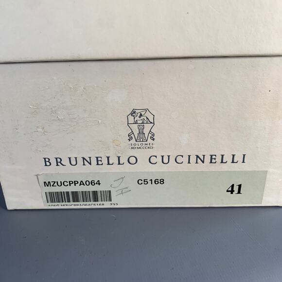 BRUNELLO CUCINELLI Size 8 Black Leather Cap Toe Derby Lace-Up Shoes main image 8
